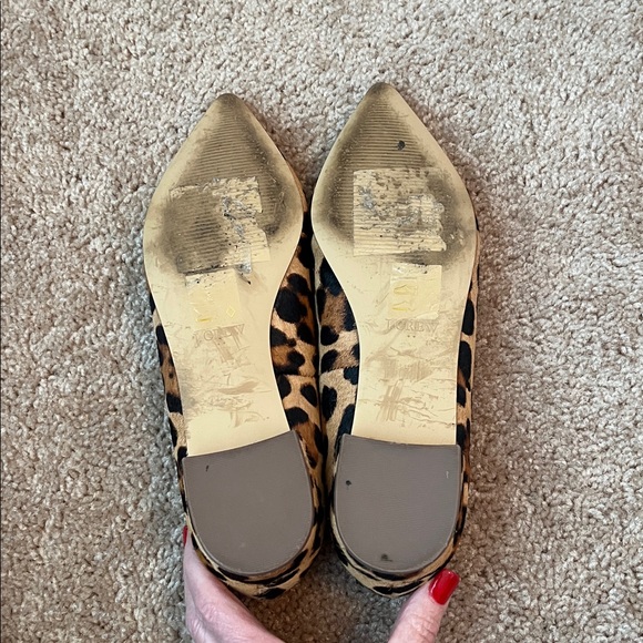 J. Crew Leopard Calf Hair Flats - Picture 6 of 7